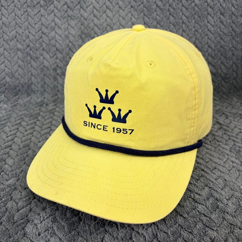Big Accessories Three Crowns Since 1957 Snapback OS Yellow Rope Hat